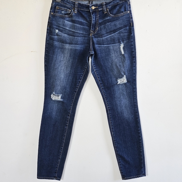 📌64 GAP ALWAYS SKINNY DISTRESSED JEANS WOMEN'S SIZE 8|29 - Picture 1 of 11